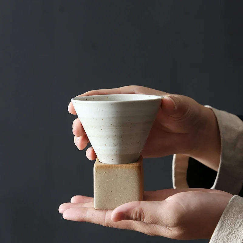 Rough Pottery Tea Cup