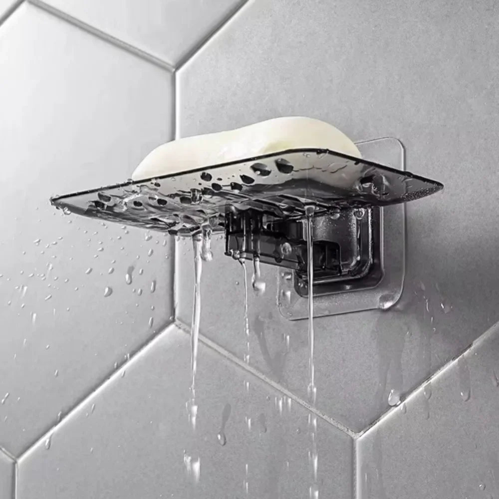 Soap Rack No Drilling Wall Mounted Double Layer Holder