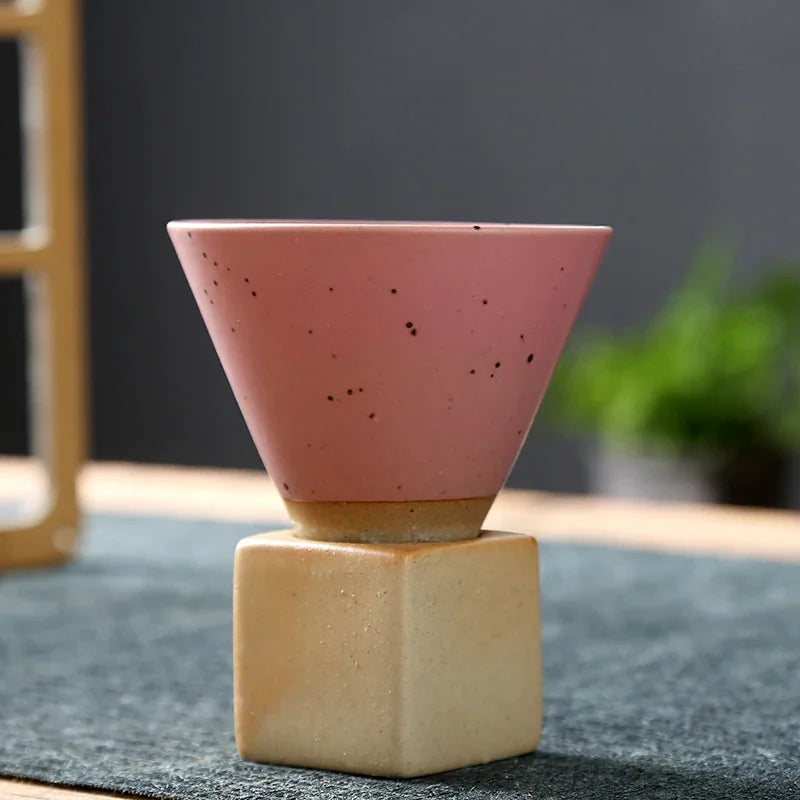 Rough Pottery Tea Cup