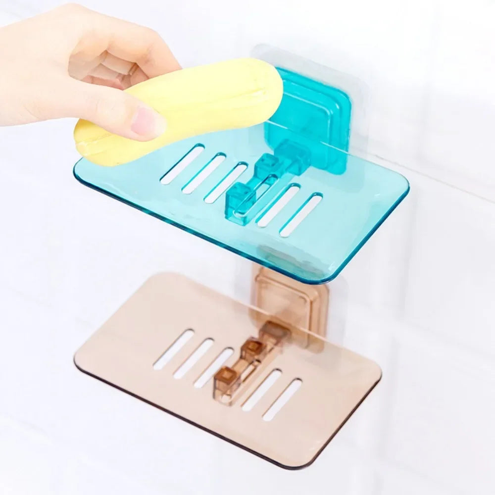 Soap Rack No Drilling Wall Mounted Double Layer Holder