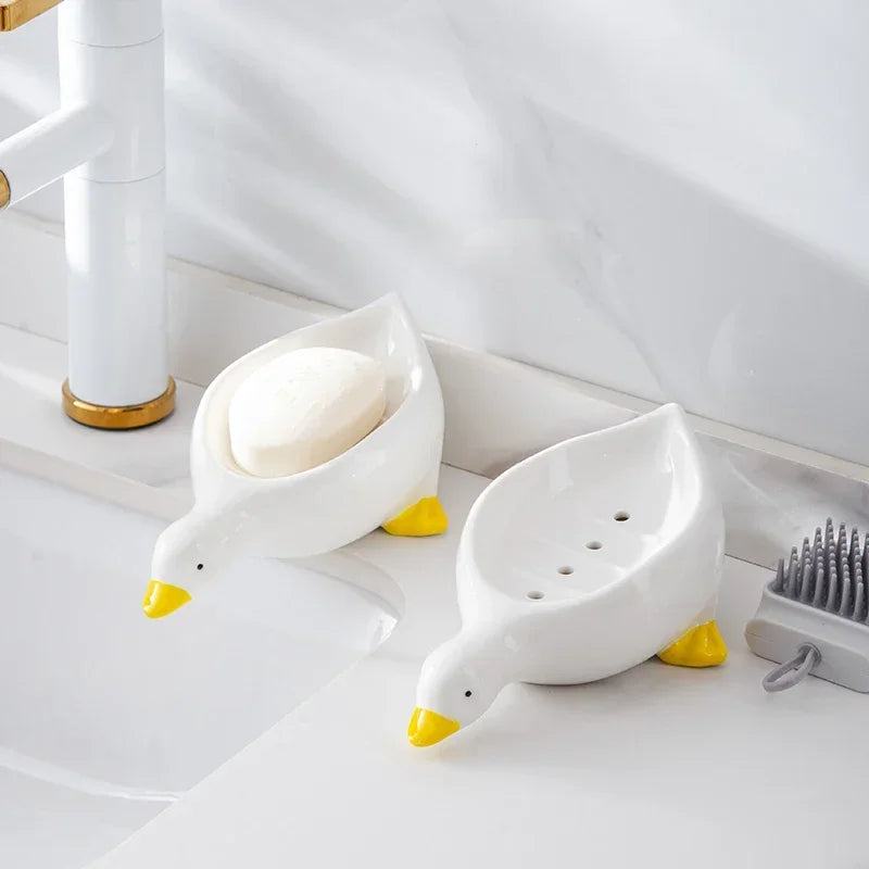 Duck Shape Soap Box Cartoon Soap Dish