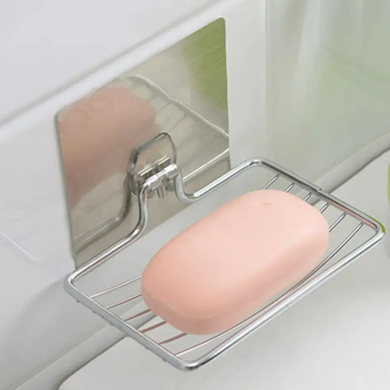 1Pc-Stainless Steel Soap Rack