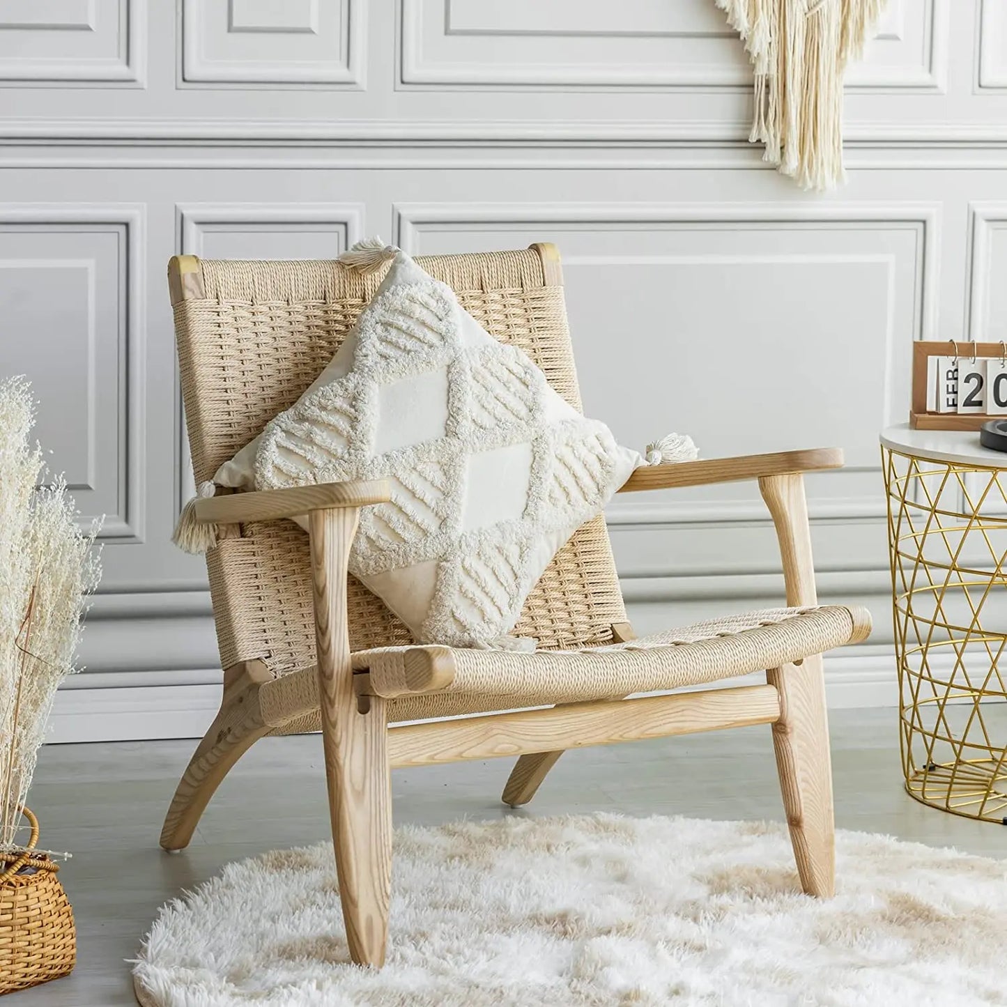 Cotton Tufted Cushion Cover