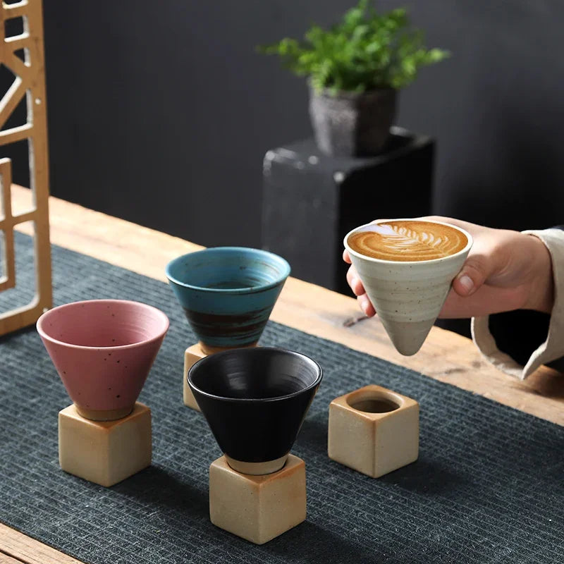 Rough Pottery Tea Cup