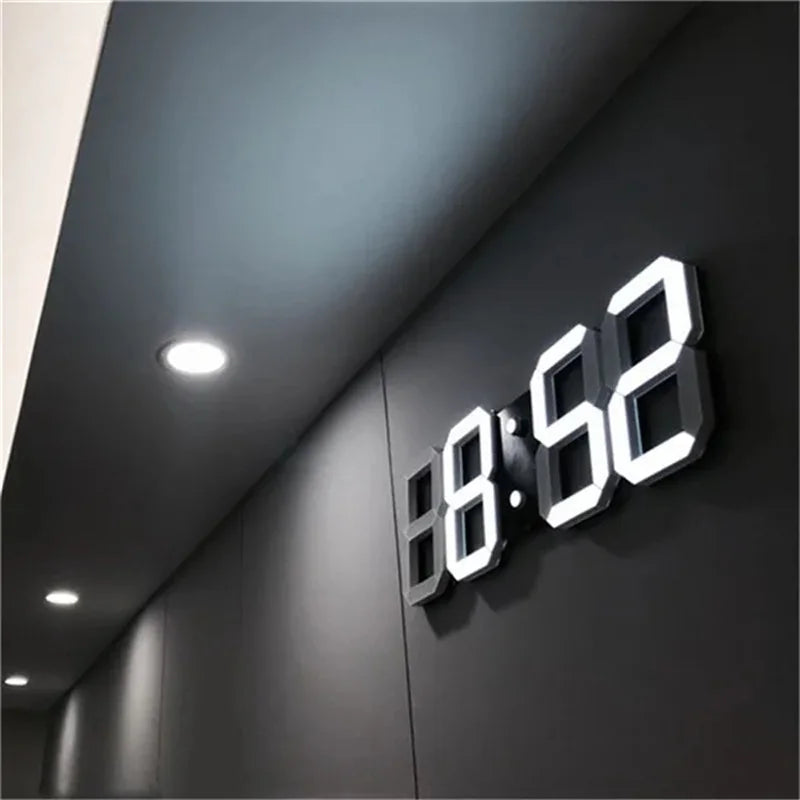 Digital Wall Clock 3D LED