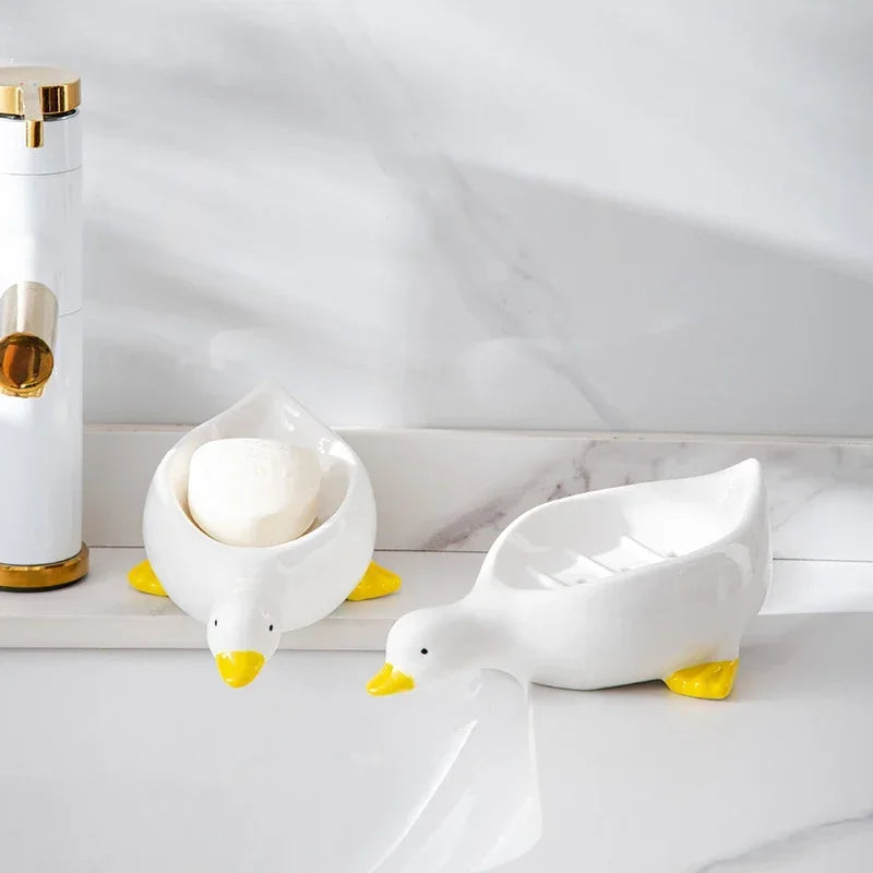 Duck Shape Soap Box Cartoon Soap Dish