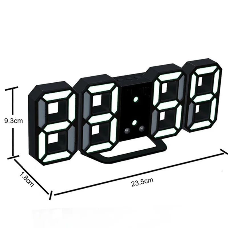 Digital Wall Clock 3D LED