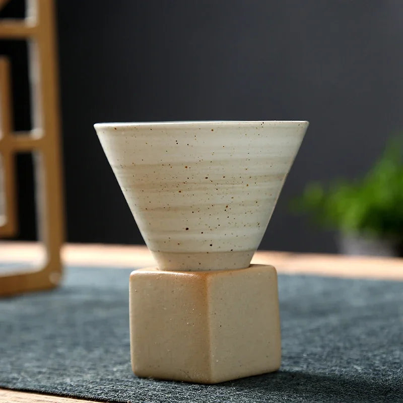 Rough Pottery Tea Cup