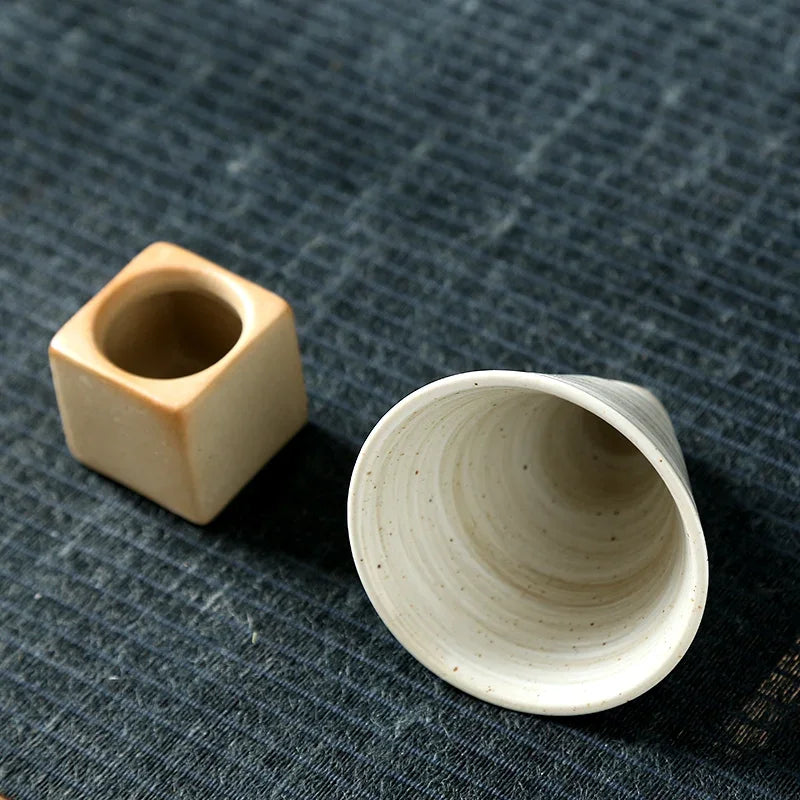 Rough Pottery Tea Cup