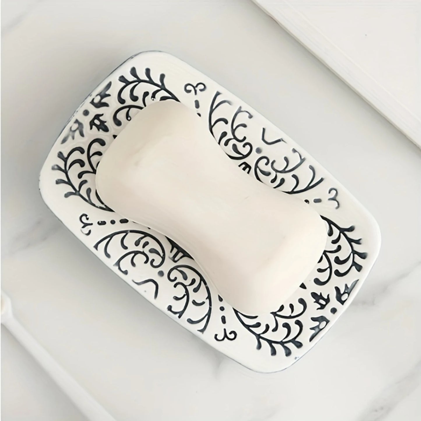 4Pcs/Set Bohemian Style Ceramic Bathroom Toiletry Set