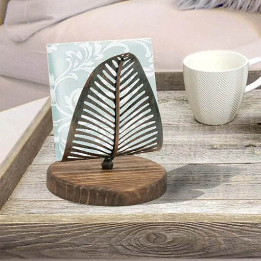 Vintage Leaf Table Tissue Holder