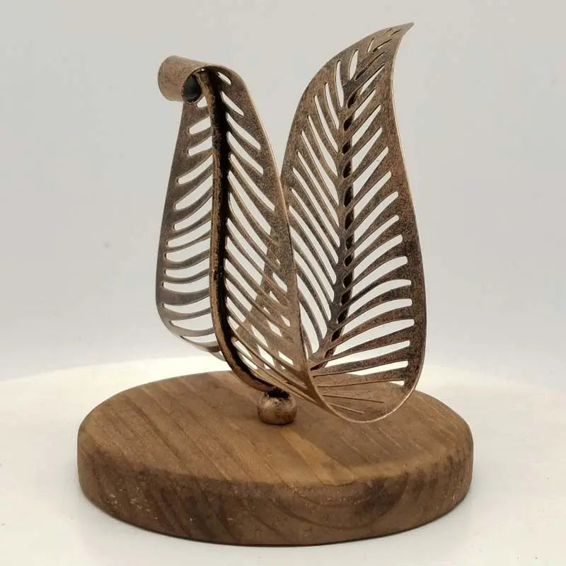 Vintage Leaf Table Tissue Holder