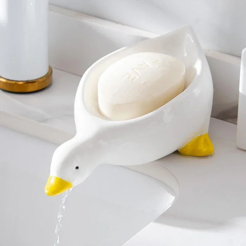 Duck Shape Soap Box Cartoon Soap Dish
