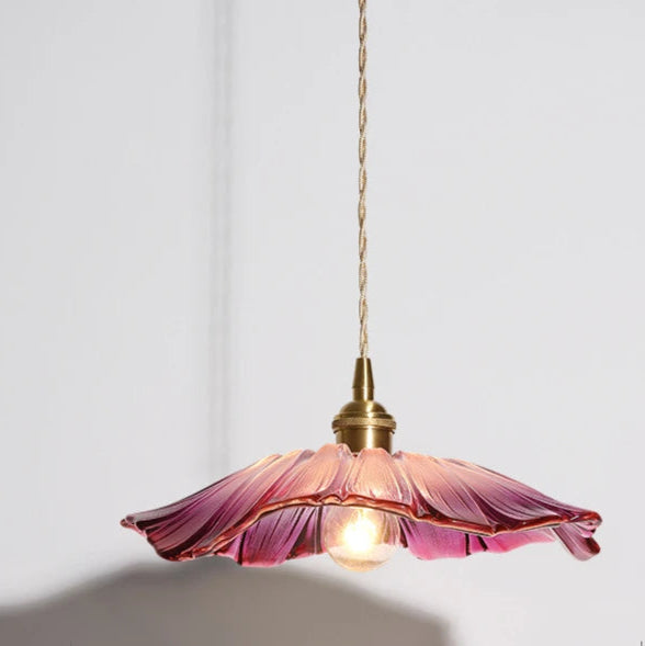 Modern Pendant Lights Flower Glass Hanging Lamps