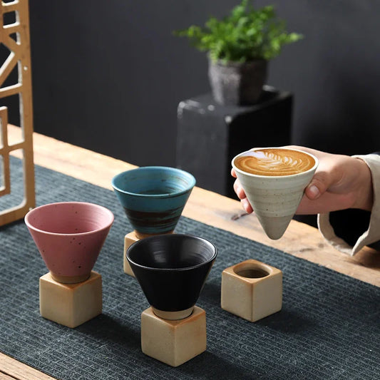 Rough Pottery Tea Cup