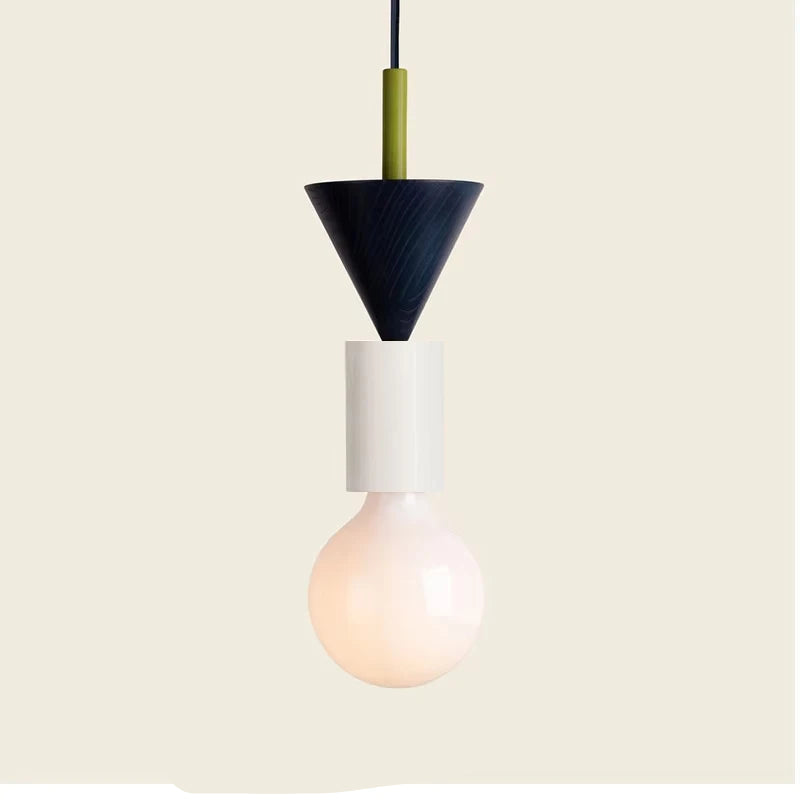 Wood LED Pendant Light Kitchen Hanging Lamp