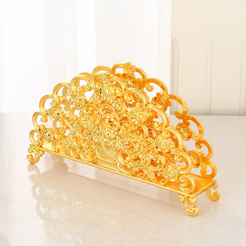 Creative Swan Design Golden Napkin Holder