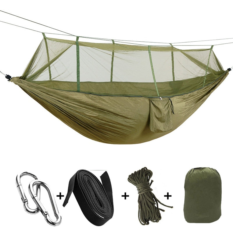 Hammock with Mosquito Bug Net - Camping, Portable, Outdoor – Home Goods Mall