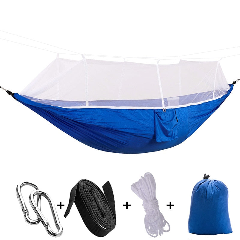 Hammock with Mosquito Bug Net - Camping, Portable, Outdoor