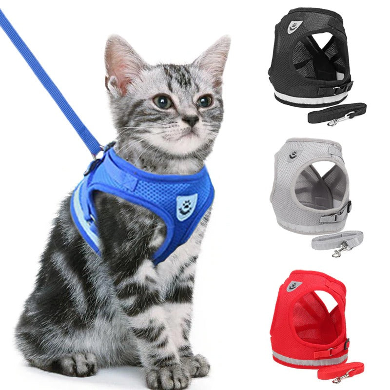 Cat Dog Harness with Leash Set