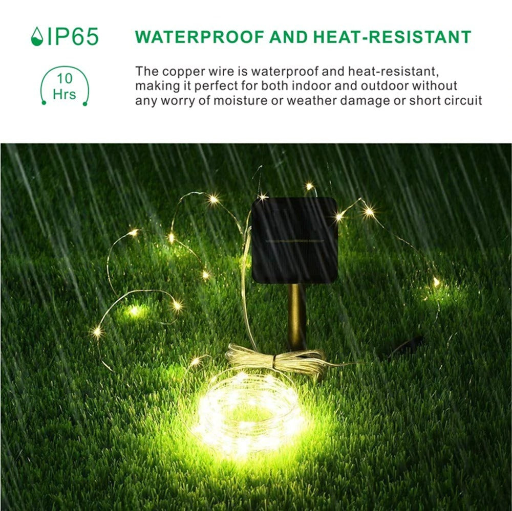 Solar Christmas Lights LED Outdoor Decorations Lamp String Lights