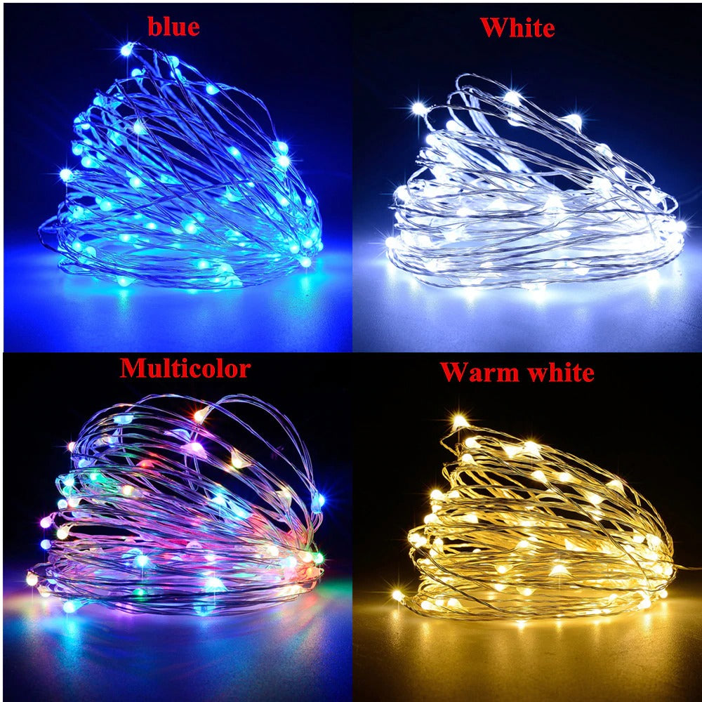 Solar Christmas Lights LED Outdoor Decorations Lamp String Lights