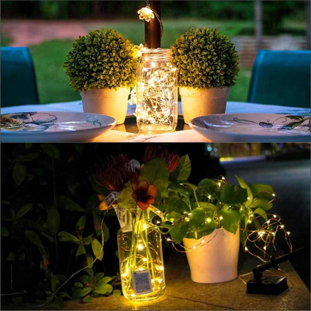 Solar Christmas Lights LED Outdoor Decorations Lamp String Lights