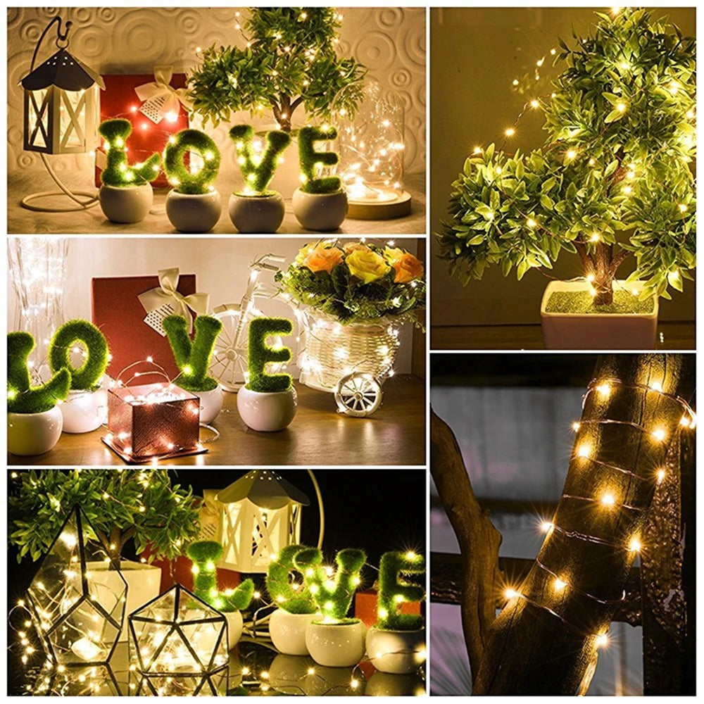 Solar Christmas Lights LED Outdoor Decorations Lamp String Lights