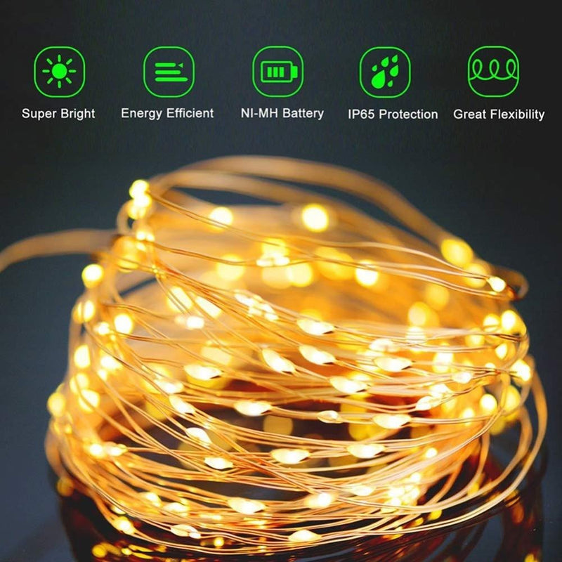 Solar Christmas Lights LED Outdoor Decorations Lamp String Lights