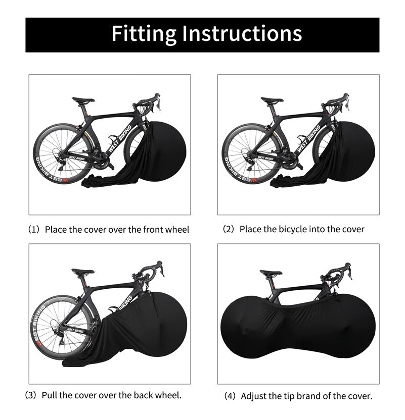 Bike Cover Indoor Bicycle Wheel Cover for Storage & Transportation