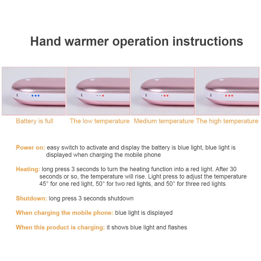 Rechargeable Electric Hand Warmer 5200mAh