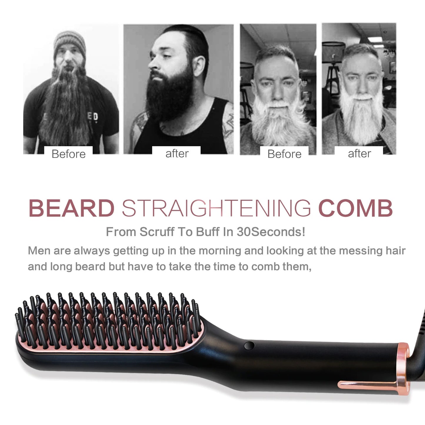 Beard Straightener Comb for Men