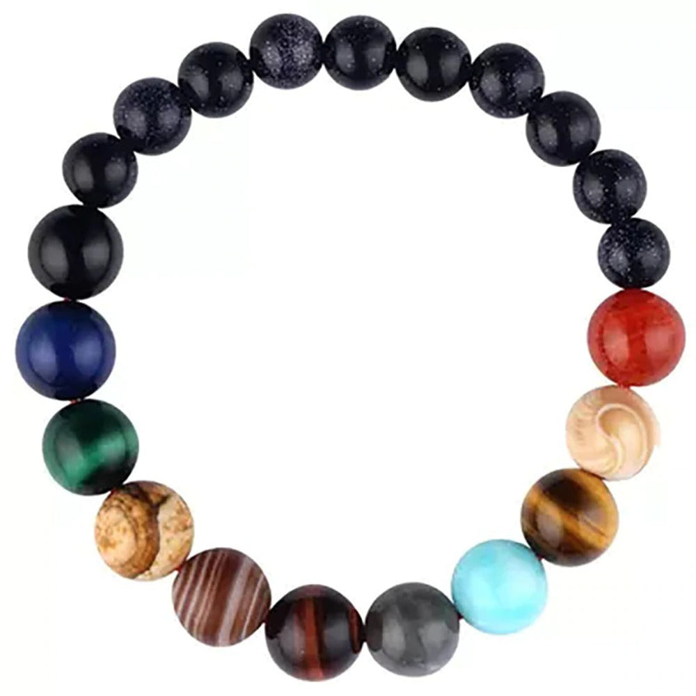 Natural Stone Planet Bracelet