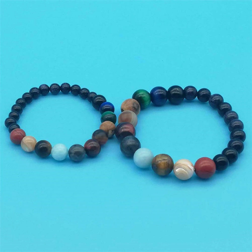 Natural Stone Planet Bracelet