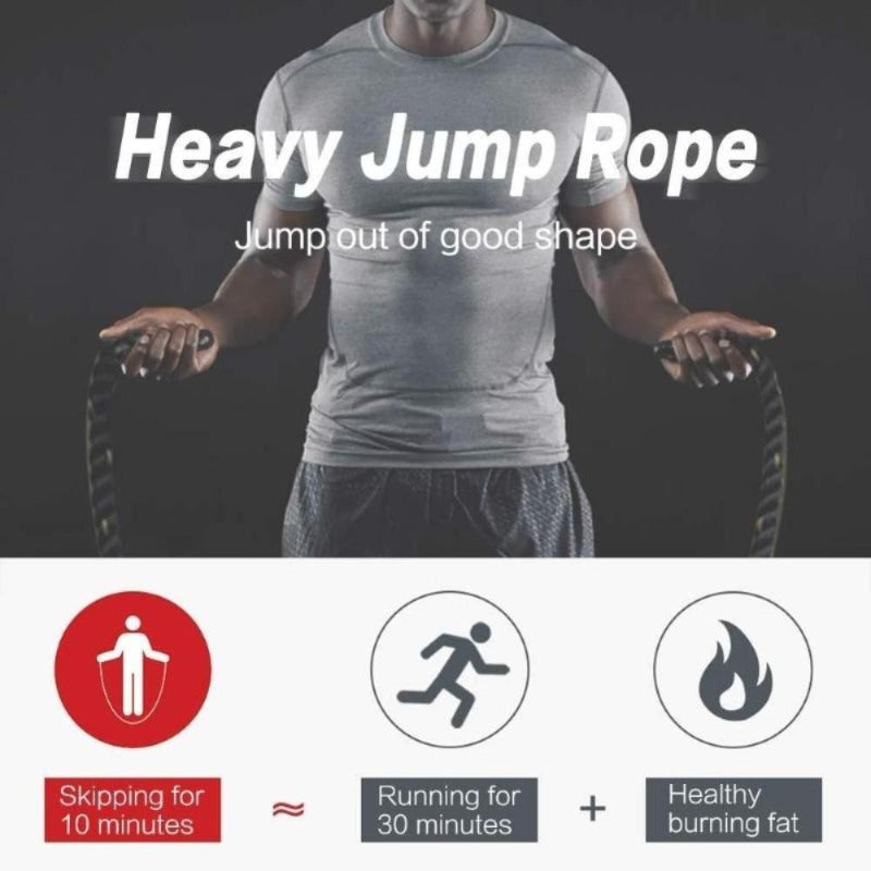 Heavy Weighted Jump Rope for Workout & Fitness