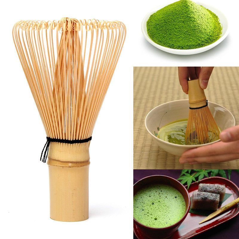 1pc Authentic Bamboo Matcha Tea Whisk for Perfect Froth Cups - Easy to Use  and Clean - Handmade Traditional Japanese Matcha Whisk for Green Tea Lovers