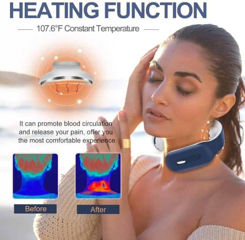 Smart Neck Massager for Instant Pain Relief, Cordless