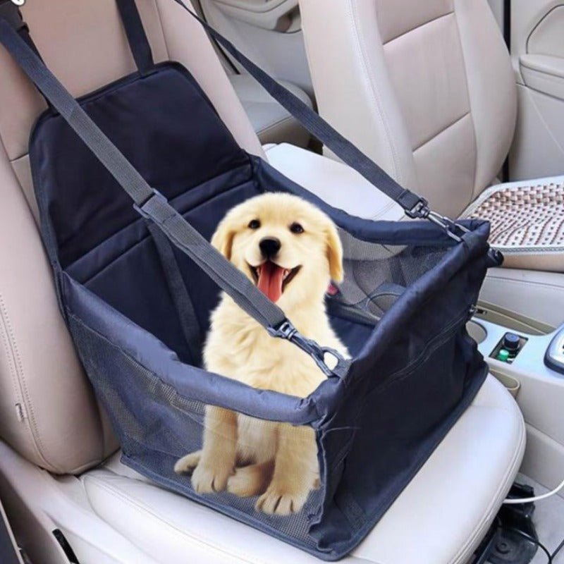 Dog Car Seat - Travel Pet Carrier Bag - Harness, Booster, Cover