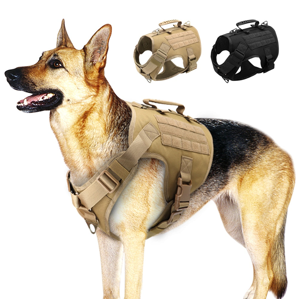 Adjustable Tactical Dog Harness for Small Medium Large Dogs