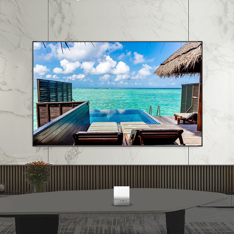 Projector Screen Curtain Indoor Outdoor 60 72 84 100 110 120 130 Inch