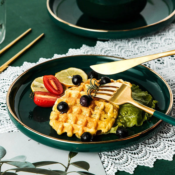Fluta Green Cutlery Dinnerware Set